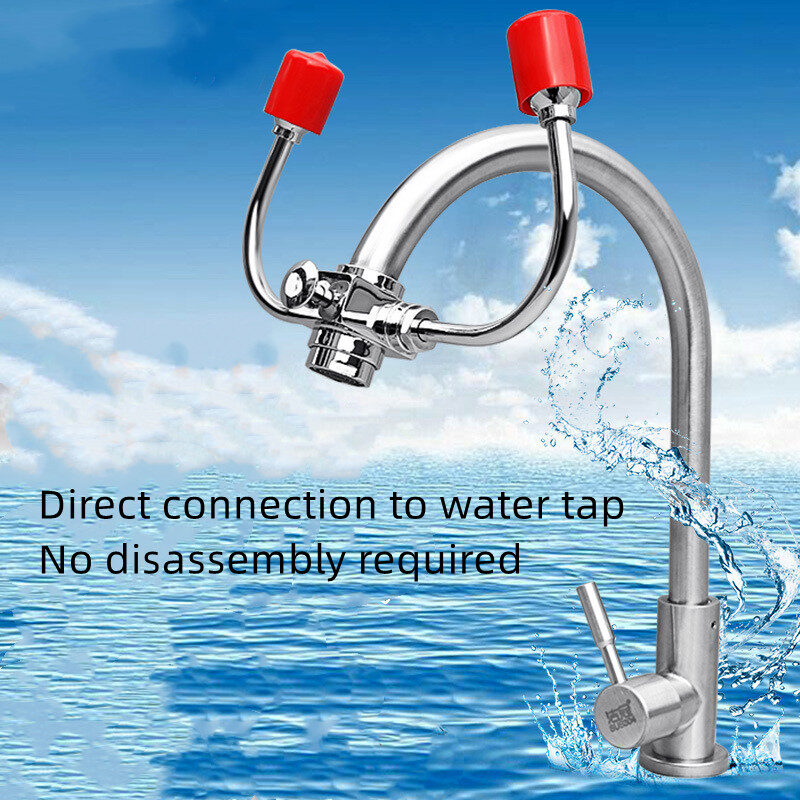 Connected Faucet Eyewash Basin Faucets Wall Mounted Eye