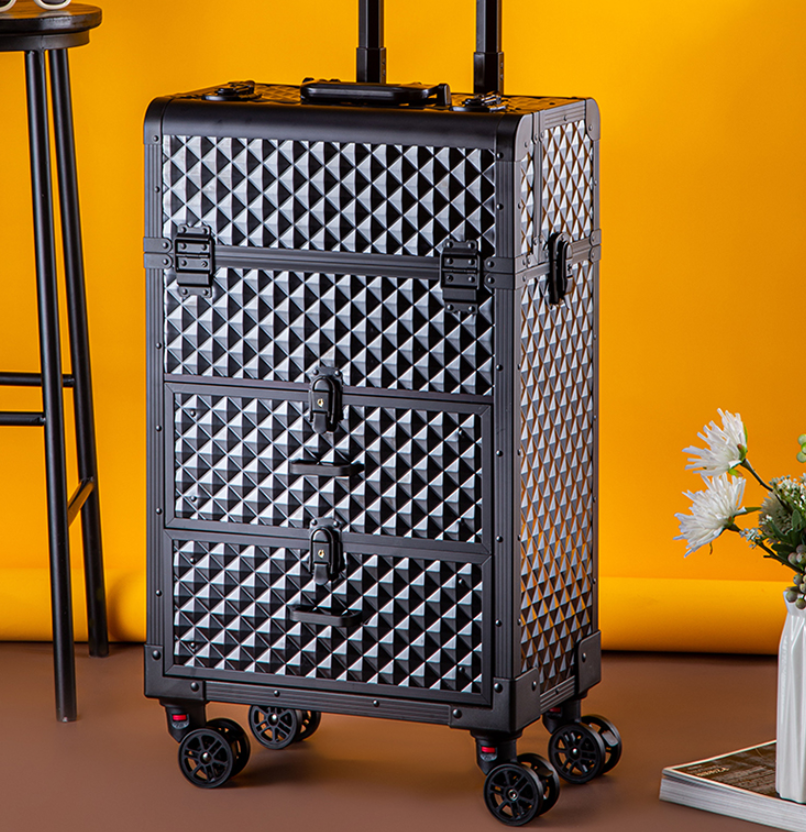 Makeup Storage Box Beauty Artist Suitcase Luxury Aluminum