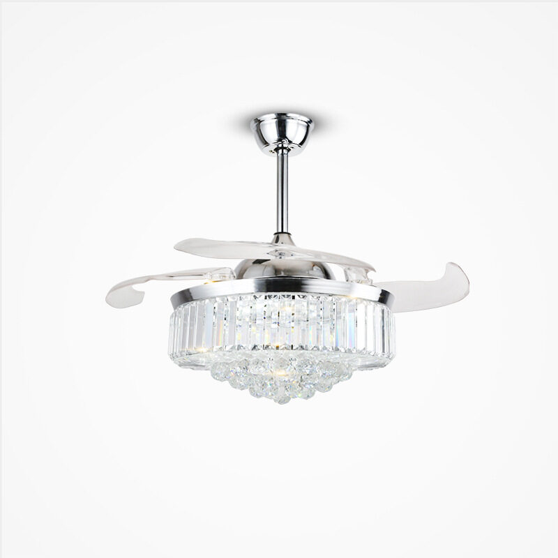Crystal Fan Lights European Ceiling Living Room Bedroom