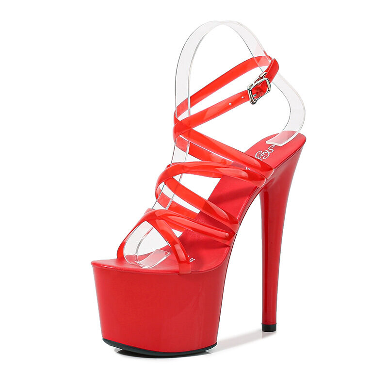Summer 15cm 17cm 20cm Transparent PVC Strap Sandals