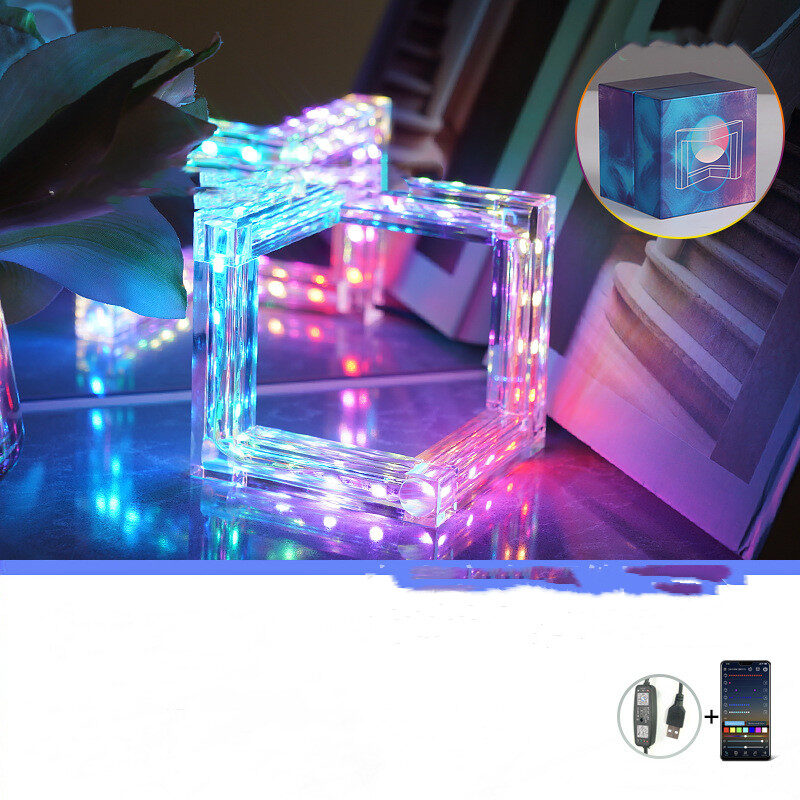 Acrylic Bluetooth Intelligent Control Desk Lamp In Bedroom