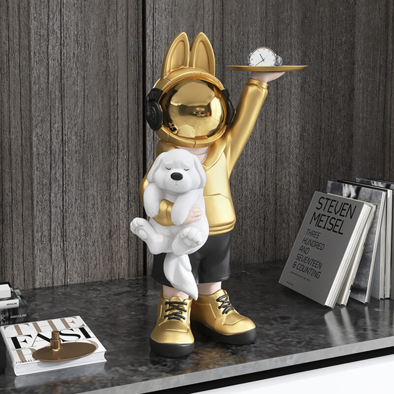 Astronaut Rabbit Living Room Decor Porch TV Cabinet