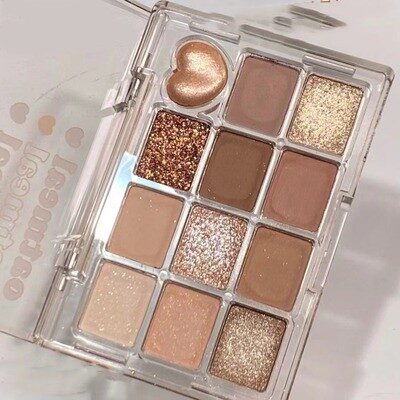 Beautiful Eye Shadow Plate Makeup Twelve Color Earth