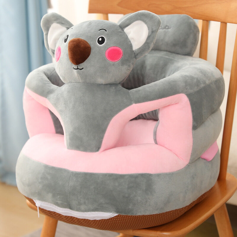 Cute Anti-rollover Baby Learns To Sit On Sofa