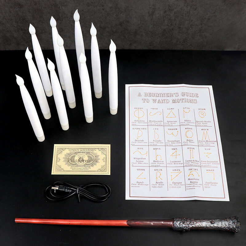Flameless Candles With Magic Wand Remote Flickering Warm