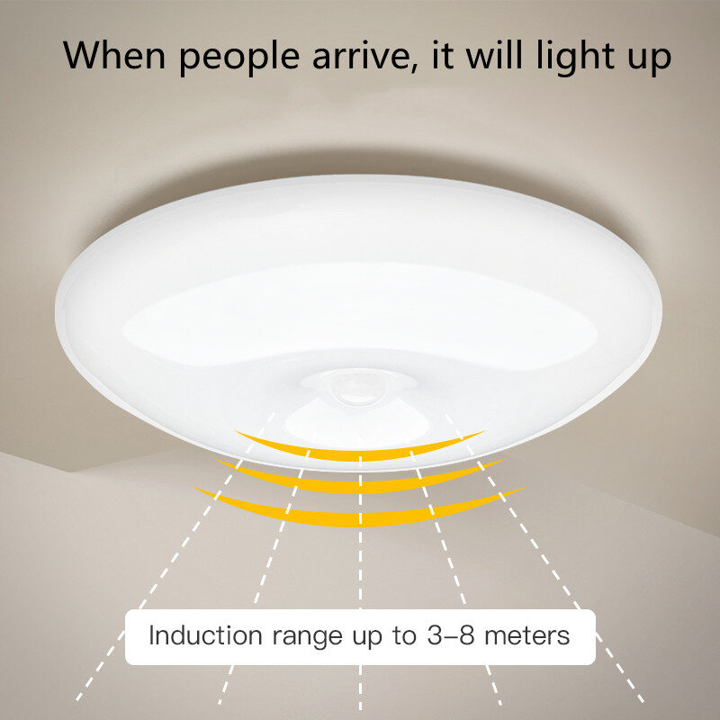 Human Induction Ceiling Lamp Infrared Garage Cloakroom Balcony