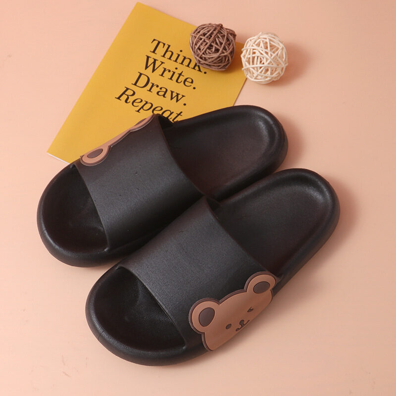 Cute Bear Slippers Summer Beach Shoes Bathroom