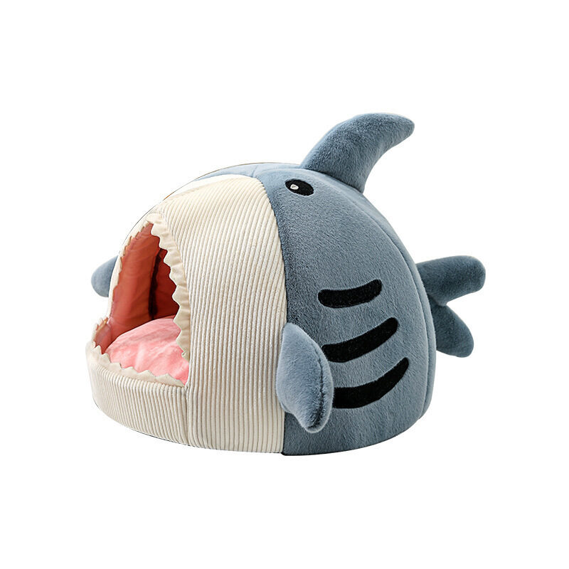 Shark Cat Kennel Dog Warm Yurt Semi-closed Four