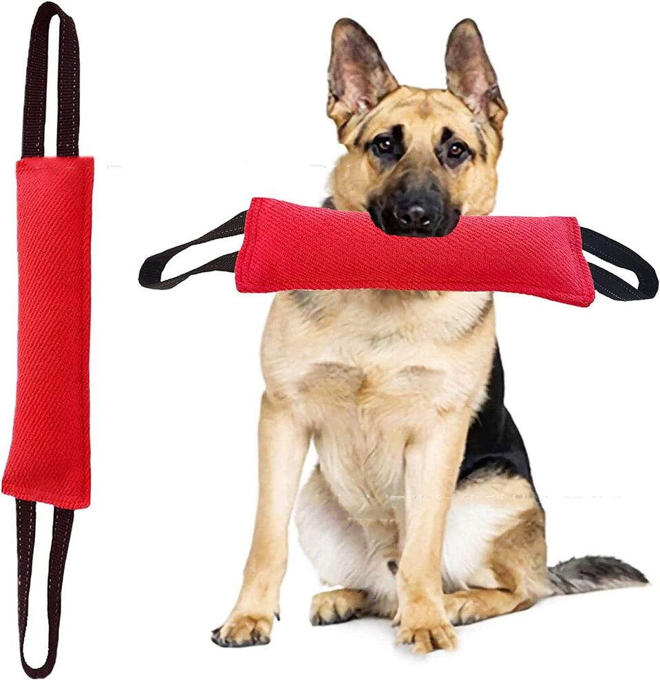 Dog Drag Toy Jute Bite Pillow Durable Training