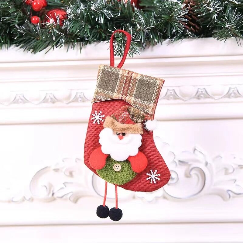 Christmas Decorations Stocking Pendant Gift Bag Hanging Piece