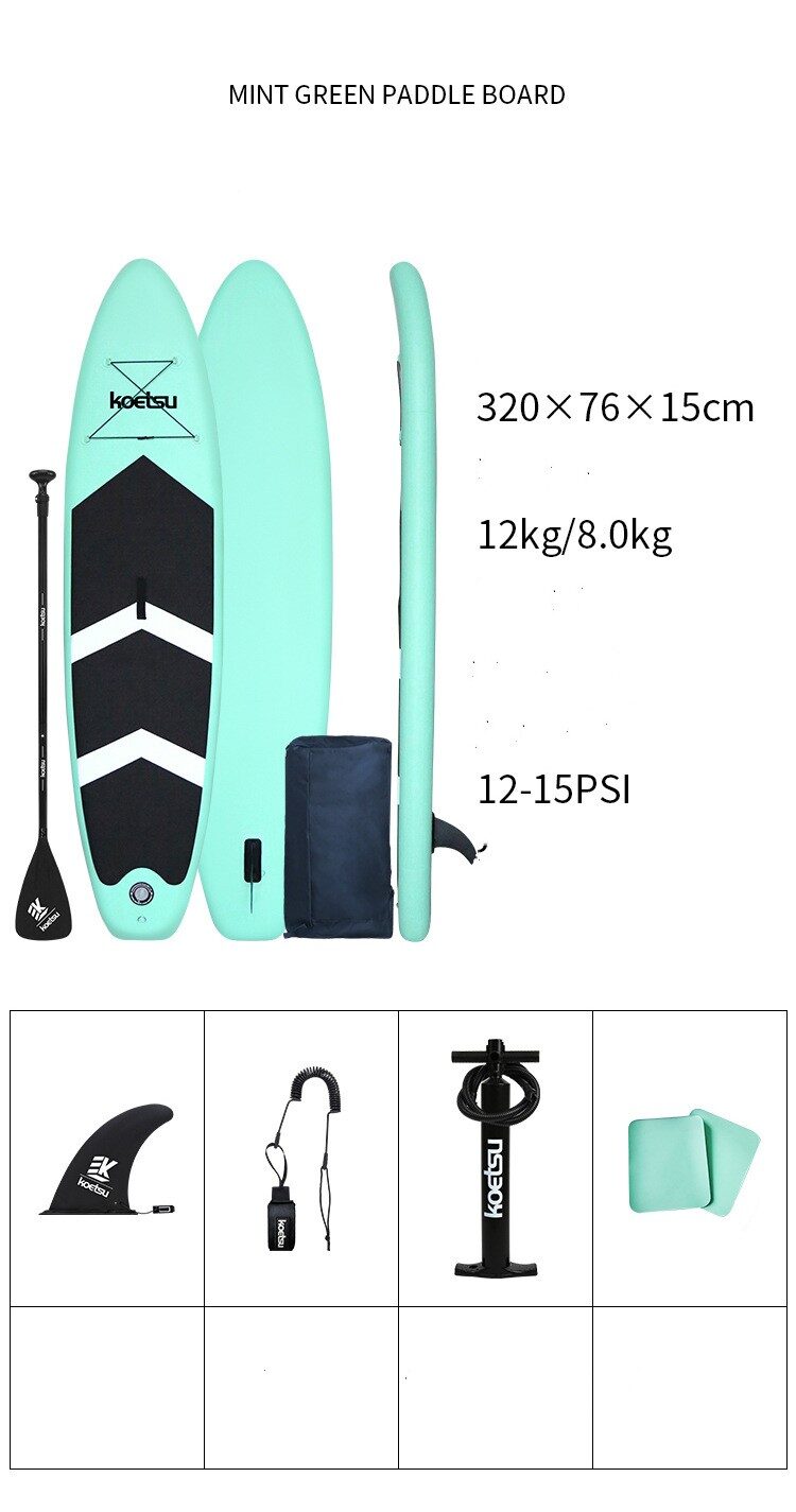Paddleboard Standing Beginner Surfboard Water Ski Inflatable Paddle