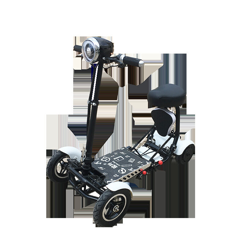 Cyungbok Folding Mini Four-wheel Adult Electric Bicycle Transport