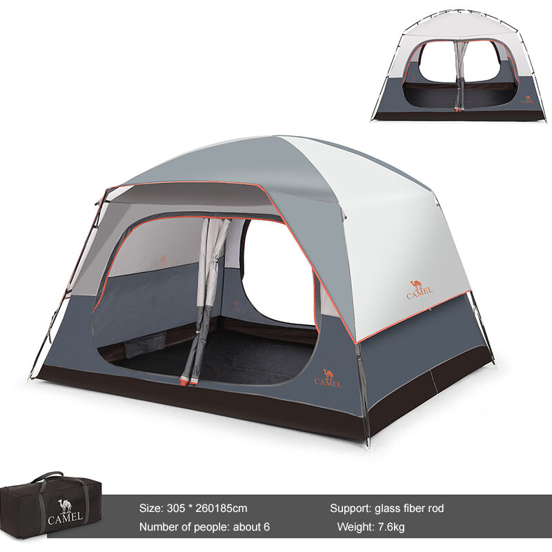 Outdoor Tent Quick Build Glass Pole Waterproof Shading