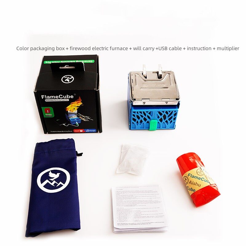 Fire Generator Electric Stove Folding Broiler Wood Camping