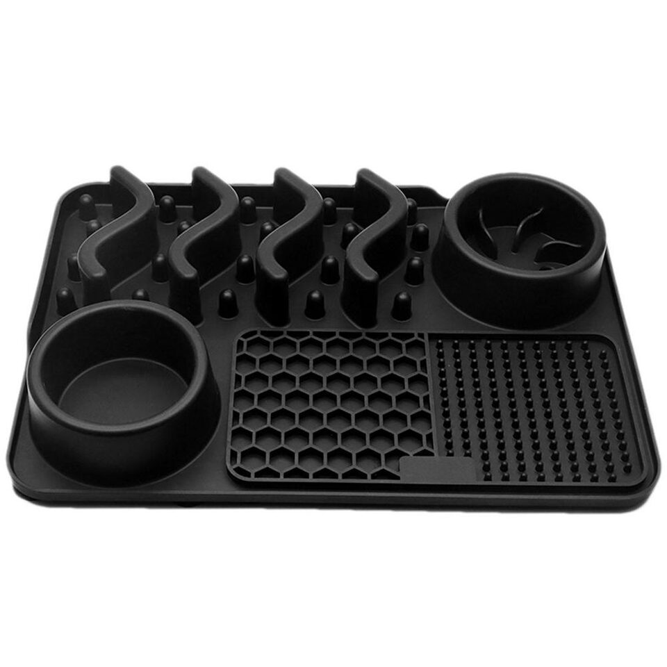 Multi-functional Pet Food Bowl Slow Dinner Basin Pad