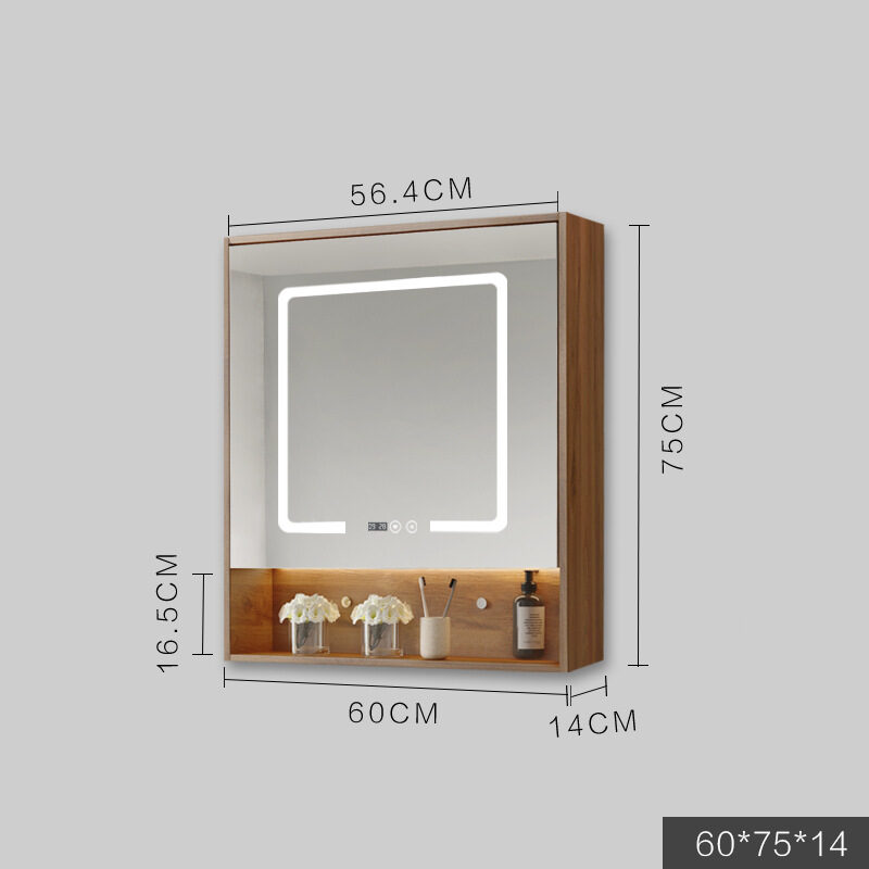Smart Cabinet With Led Lights Anti-fog Hanging Wall