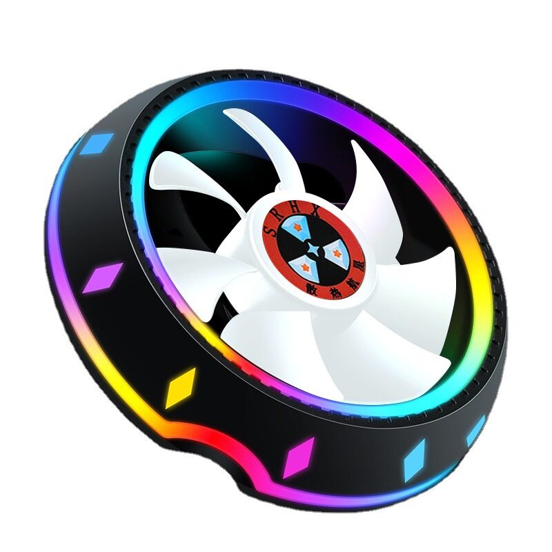 Silent RGB LED Air CPU Cooler Fan Desktop