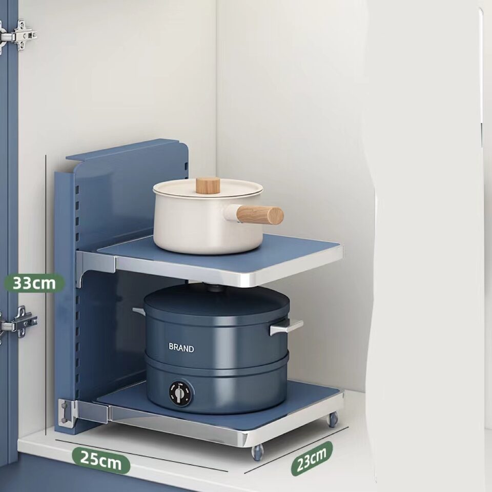 Kitchen Pot Rack Multi-layer Shelving Under The Sink