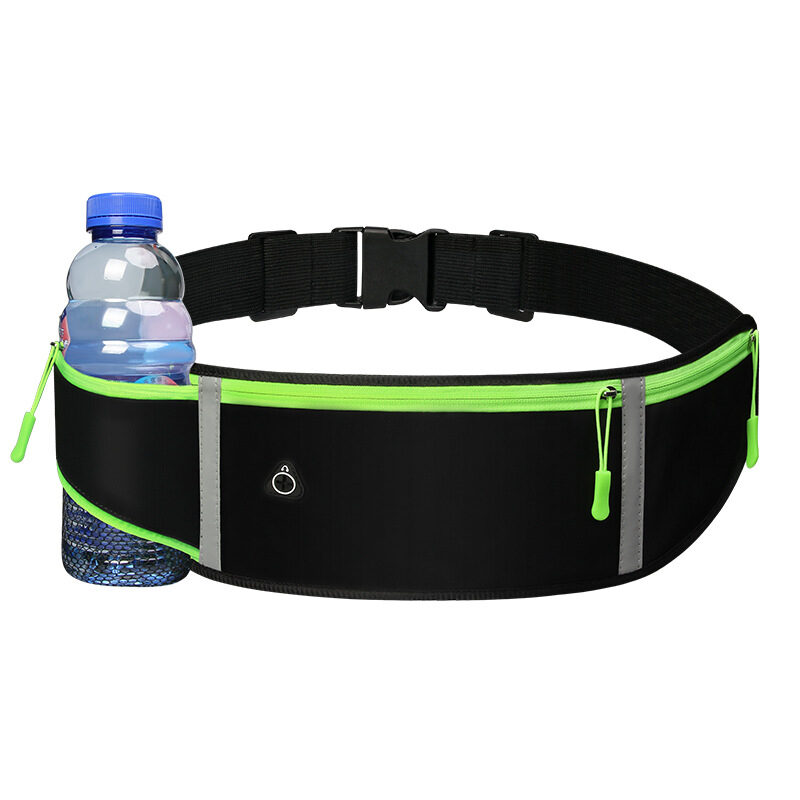 Sports Waist Bag With Pocket Light Slim Zip