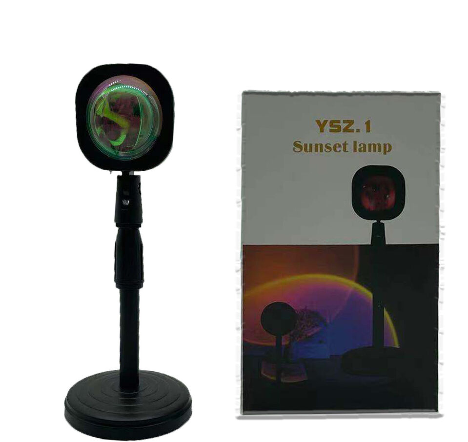 Rechargeable Rainbow Projection Lamp Sunset Atmosphere