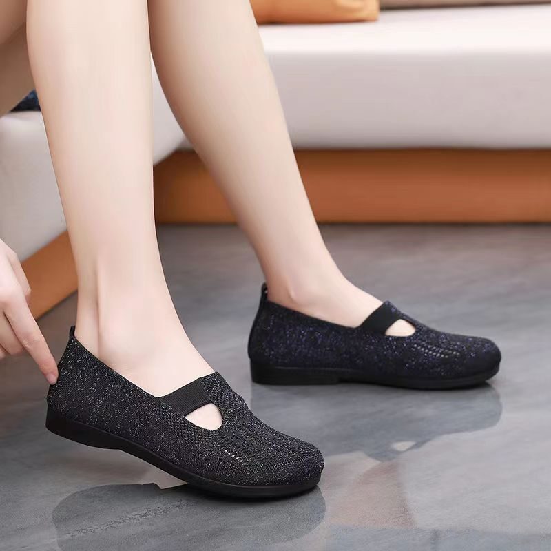 Women Flats Shoes Breathable Mesh Summer Light Loafers