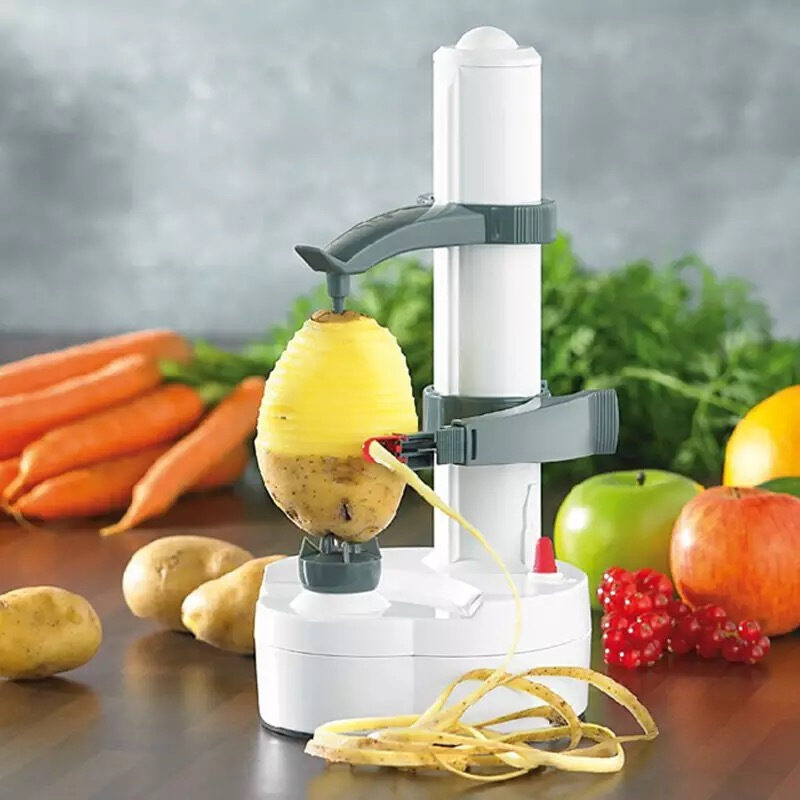 Kitchen Electric Potato Peeler Stainless Steel Automatic Rotating