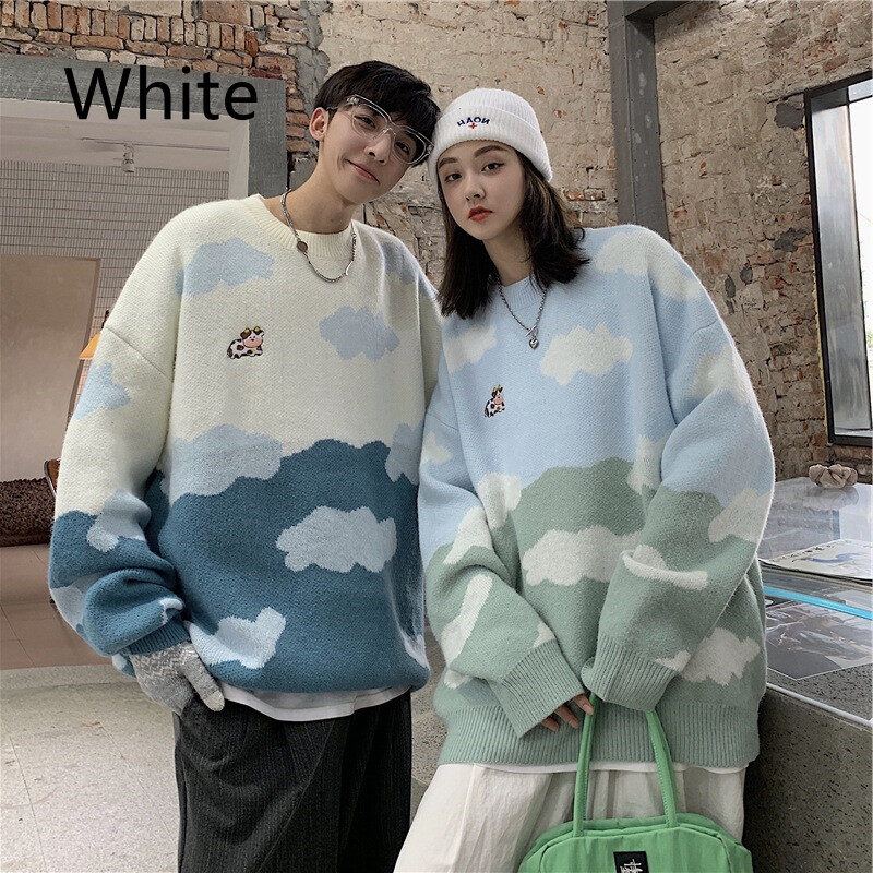 Sweater Cute Cartoon Cloud Thread Clothes For Men