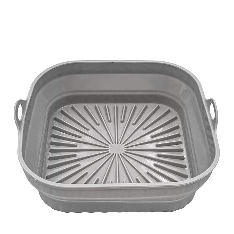 Kitchen Collapsible Air Fryer Silicone Pot Reusable Round