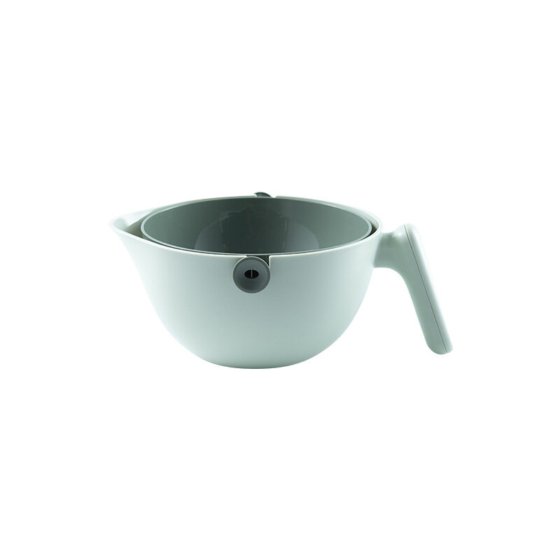 Double Layer Fruit And Vegetable Rotating Draining Basket