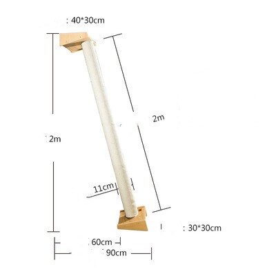 Solid Wood Large Cat Climbing Frame Litter Tree