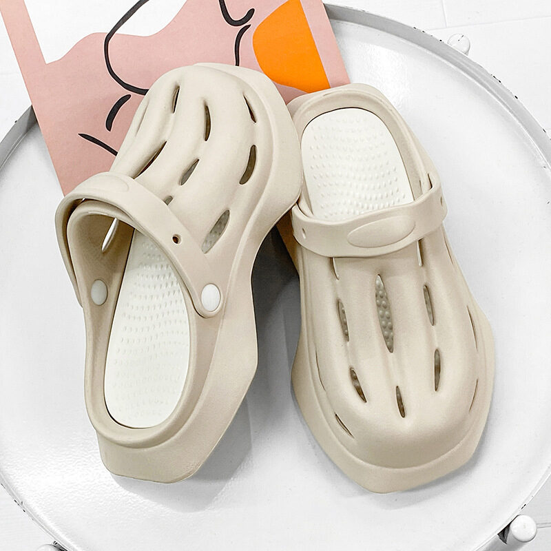Fashion Clogs Shoes Summer Ankle-wrap Slippers Garden Beach