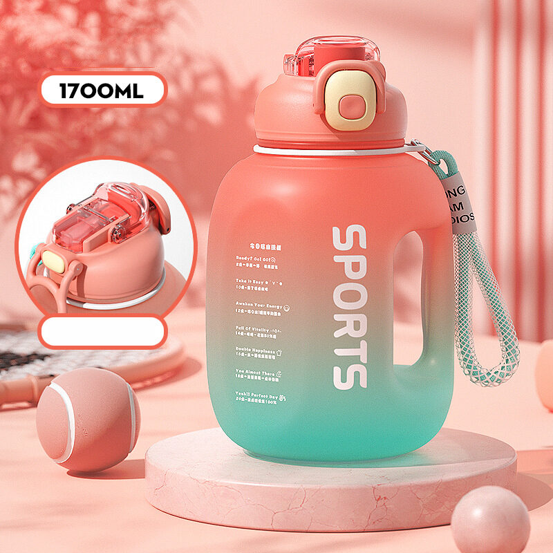 Water Bottle Creative 1.7L Portable Outdoor Sports Fitness