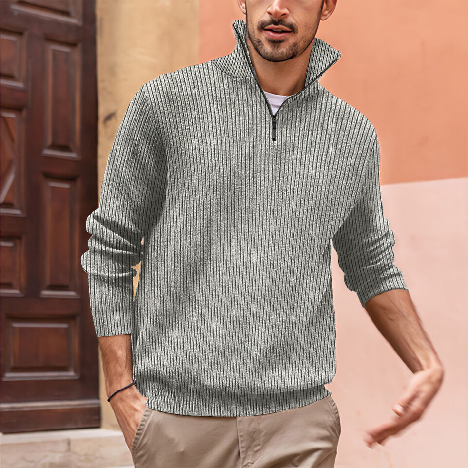 New POLO Zip High Neck Men's Shirt