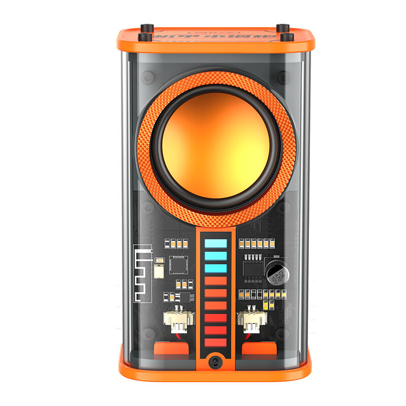 K07 Transparent Mecha Wireless Bluetooth Speaker Sound Light