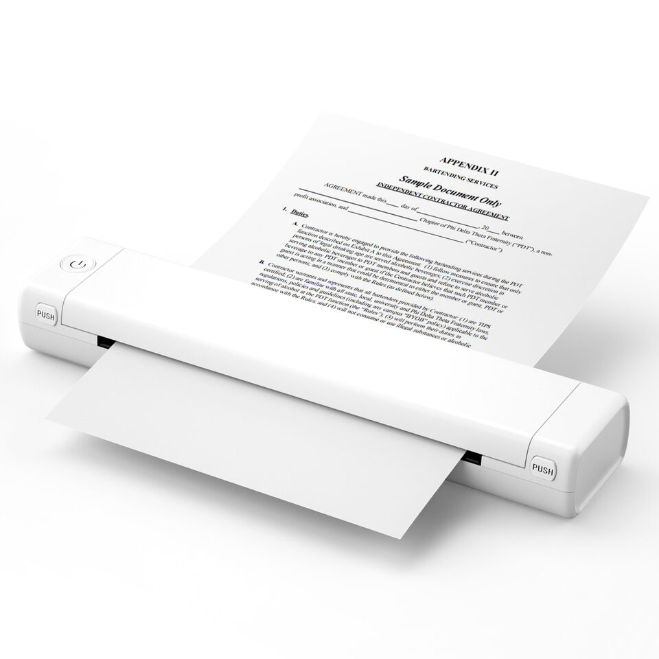 A4 Portable Printers Wireless For Travel Bluetooth-compatible Thermal