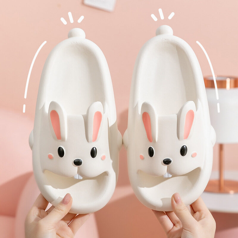 Cute Rabbit Slippers For Kids Women Summer Home