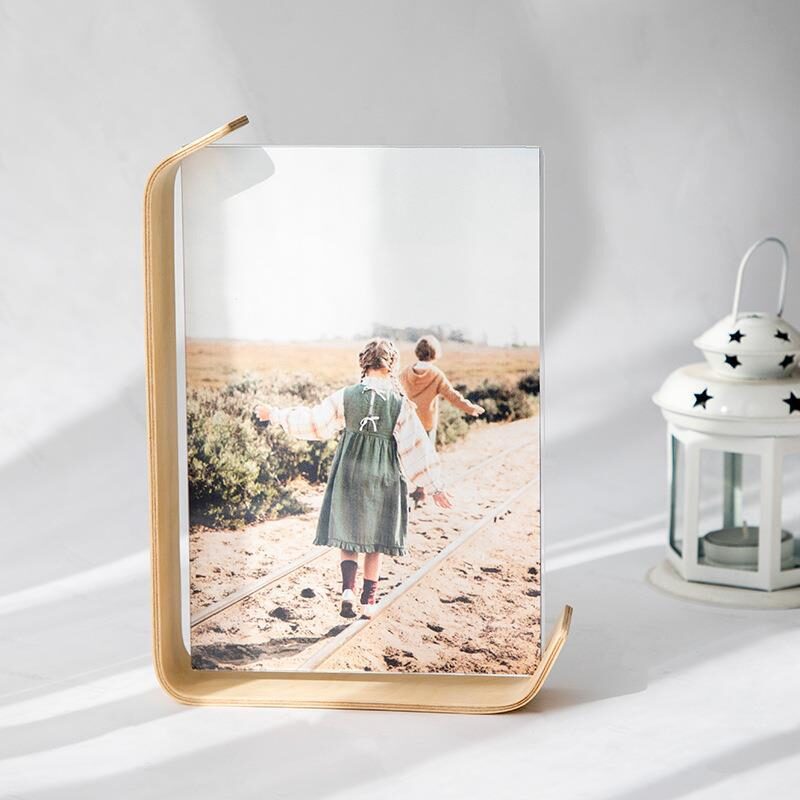Acrylic Wooden Photo Frame Herbarium Display Calendar DIY