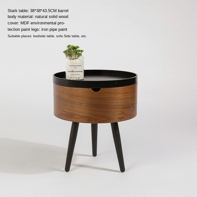 Italian Round Combination Coffee Table Small Apartment Living