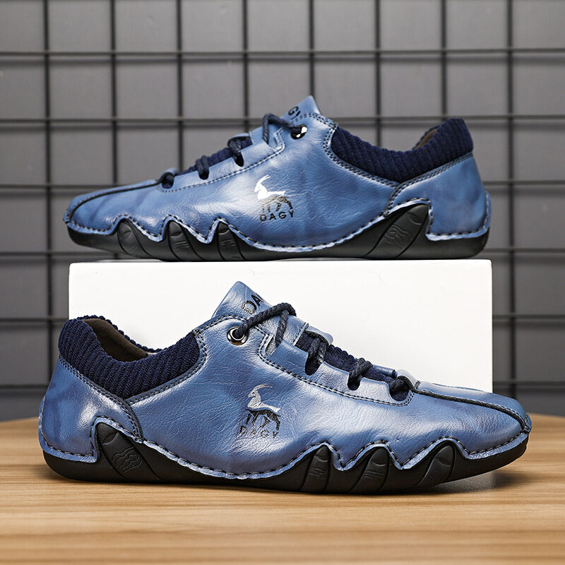 Men Sneakers Fashion Lace-up Flats Shoes
