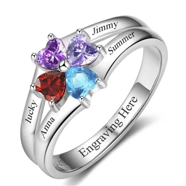 Lovers Rings Silver Female And Male Pair Gift