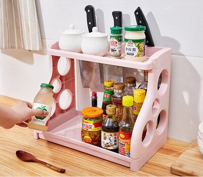 Kitchen Storage Shelving Supplies Artifact Multilayer