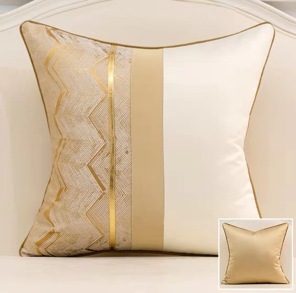 Home Fashion Splicing Pillow Cover Model Room Decoration