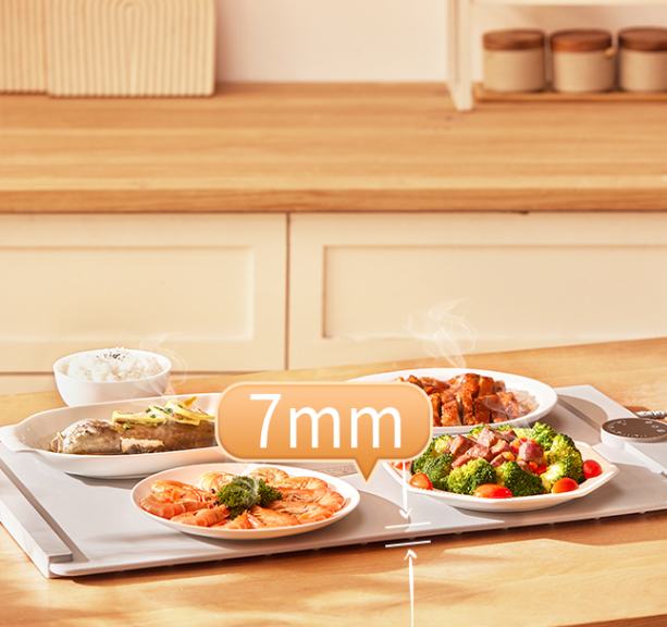 Silicone Flexible Foldable Warm Chopping Board Food Insulation