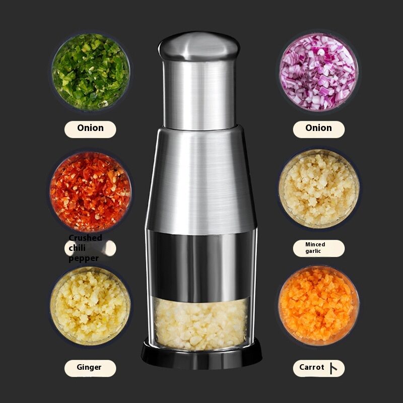 Garlic Crusher Onion Chopper Multipeler Vegetables Manual Press