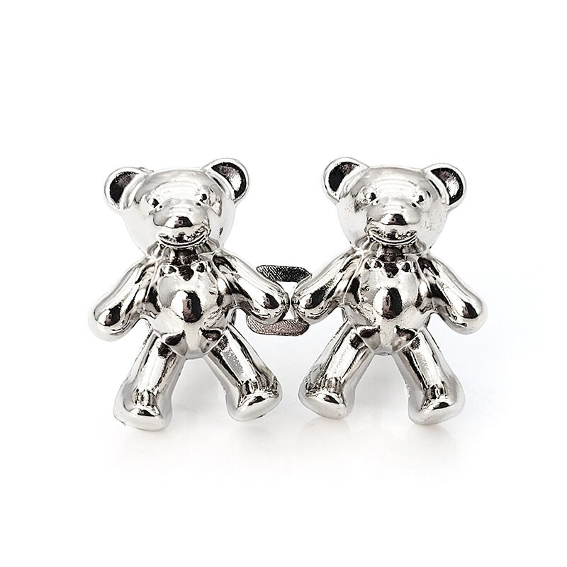 Cute Bear Pin Waist Clip Metal Snap Fastener