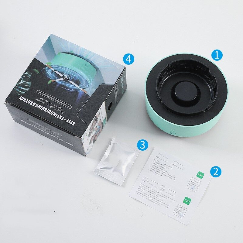 Smoke Removal Air Purification Ashtray Anion Practical Automatic