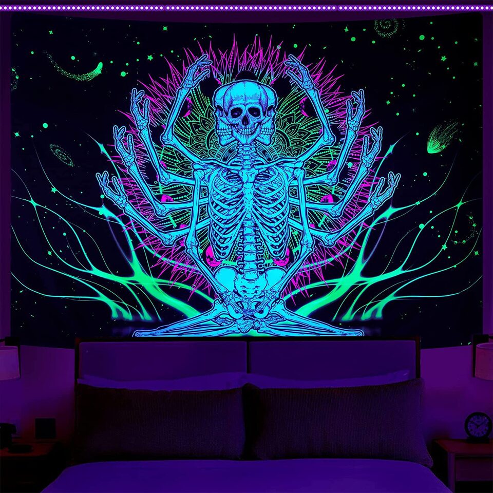 Purple Light Wall Decoration Room Background Cloth