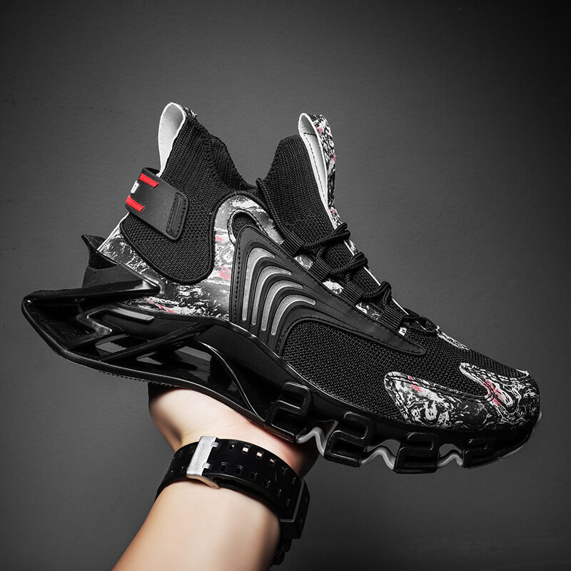 Cool Men Running Sneakers Mesh Breathable Sports Shoes