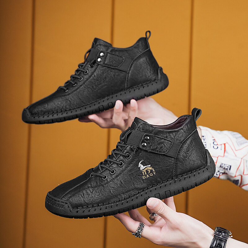 Fashion Men Sneakers Velcro Flats Shoes