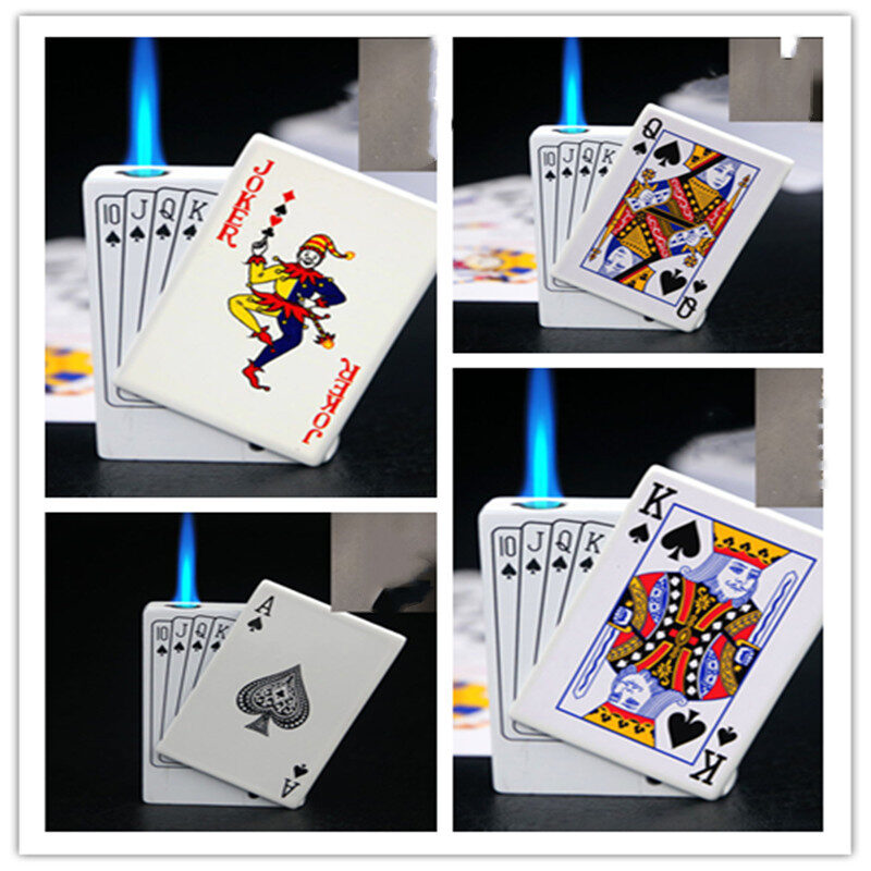 Poker Gas Lighters Lighter Creative Gift
